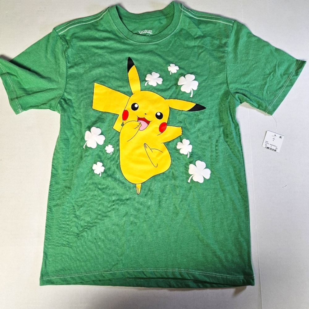 Pokemon Large Green Pikachu‎ Kids T-Shirt